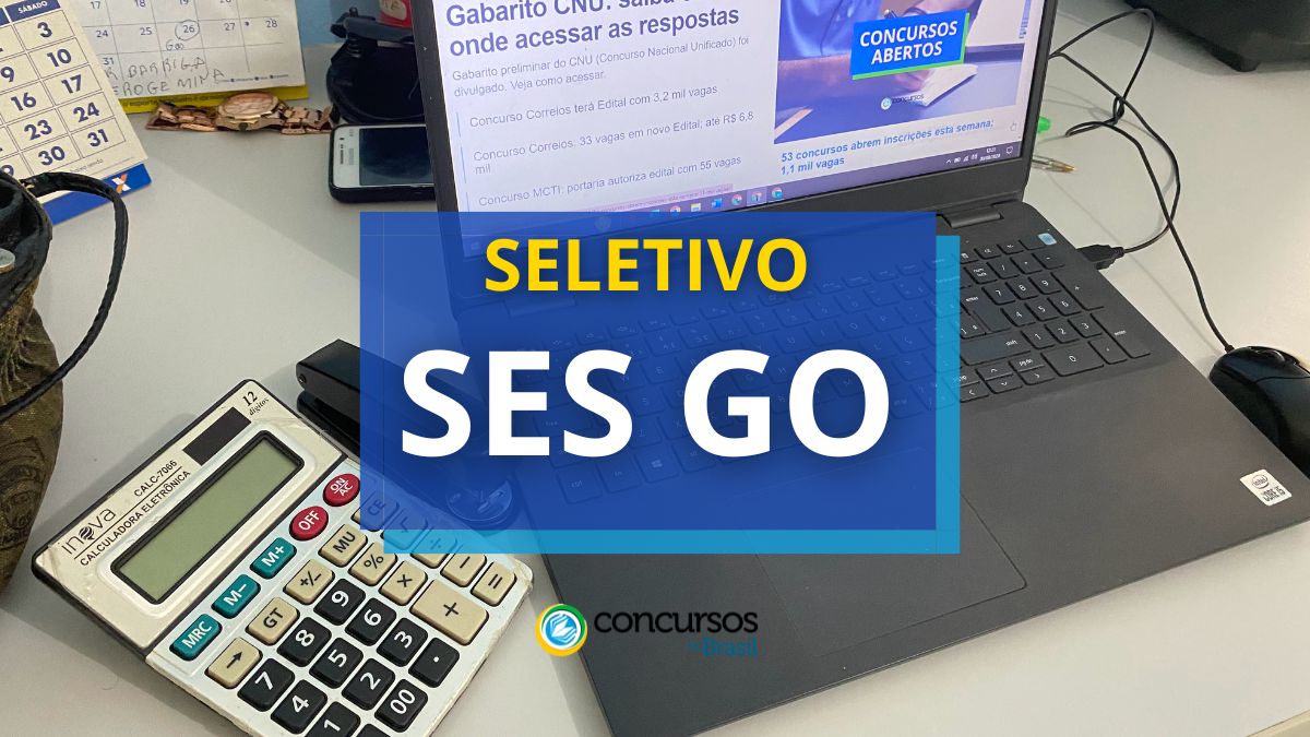 SES GO abre seletivo com 39 vagas; até R$ 9 mil por mês