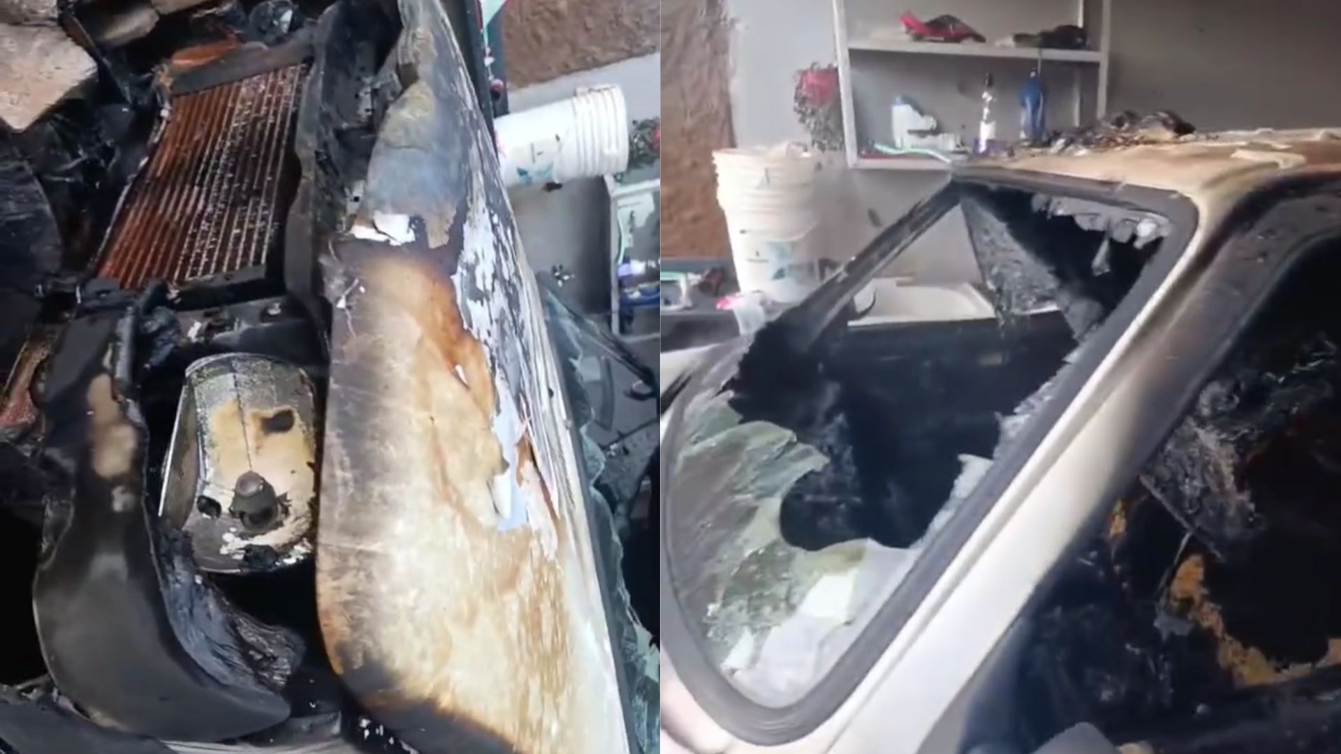Homem é preso suspeito de incendiar carro e casa com esposa e filha dentro