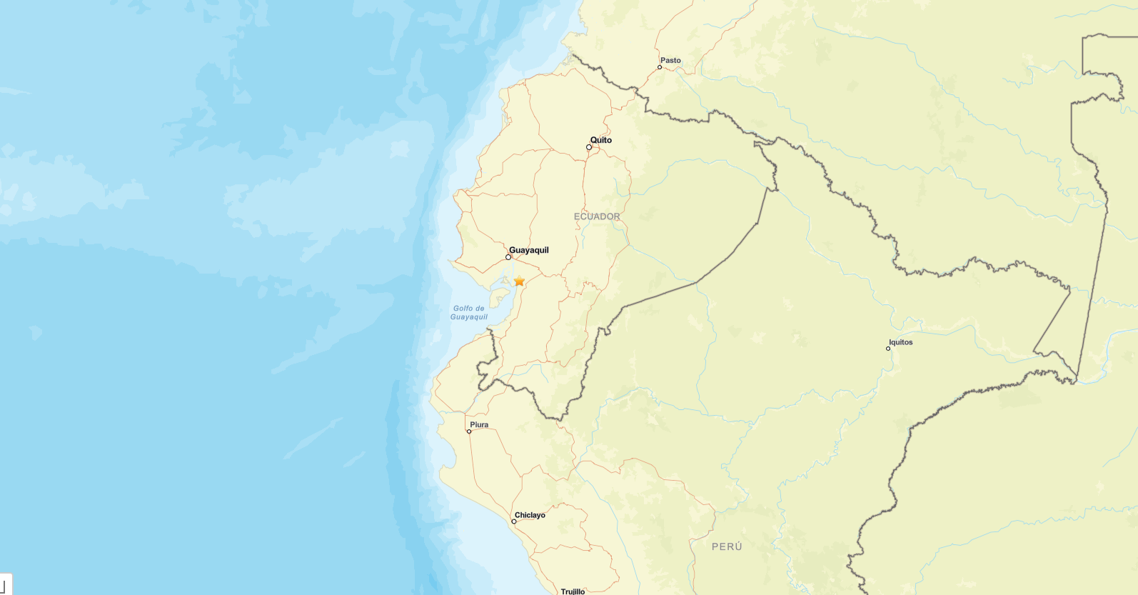 Terremoto de magnitude 4,7 atinge costa do Equador
